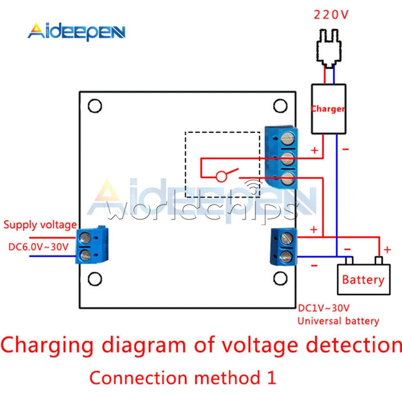 1-канальный релейный модуль с задержкой времени постоянный ток 6 в-30 в Высокий