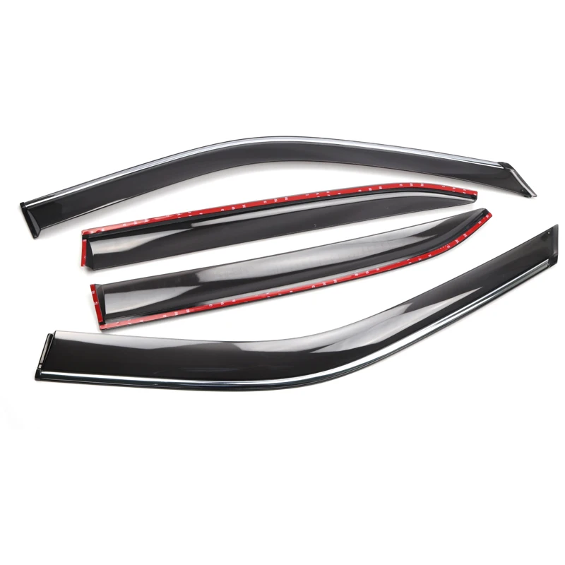 Автомобильный Стайлинг 4 шт. козырек от солнца и дождя отражающая Накладка для