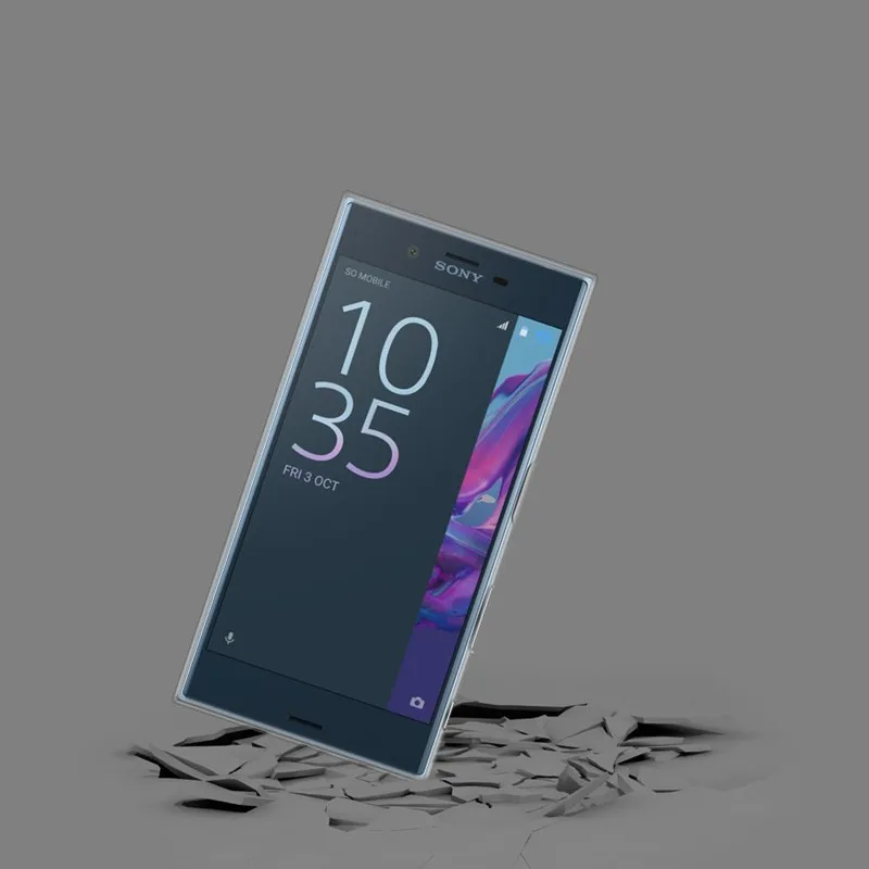 Ультратонкий Прозрачный чехол для телефона Sony Xperia XZ/XR/L1 бампер силиконовый