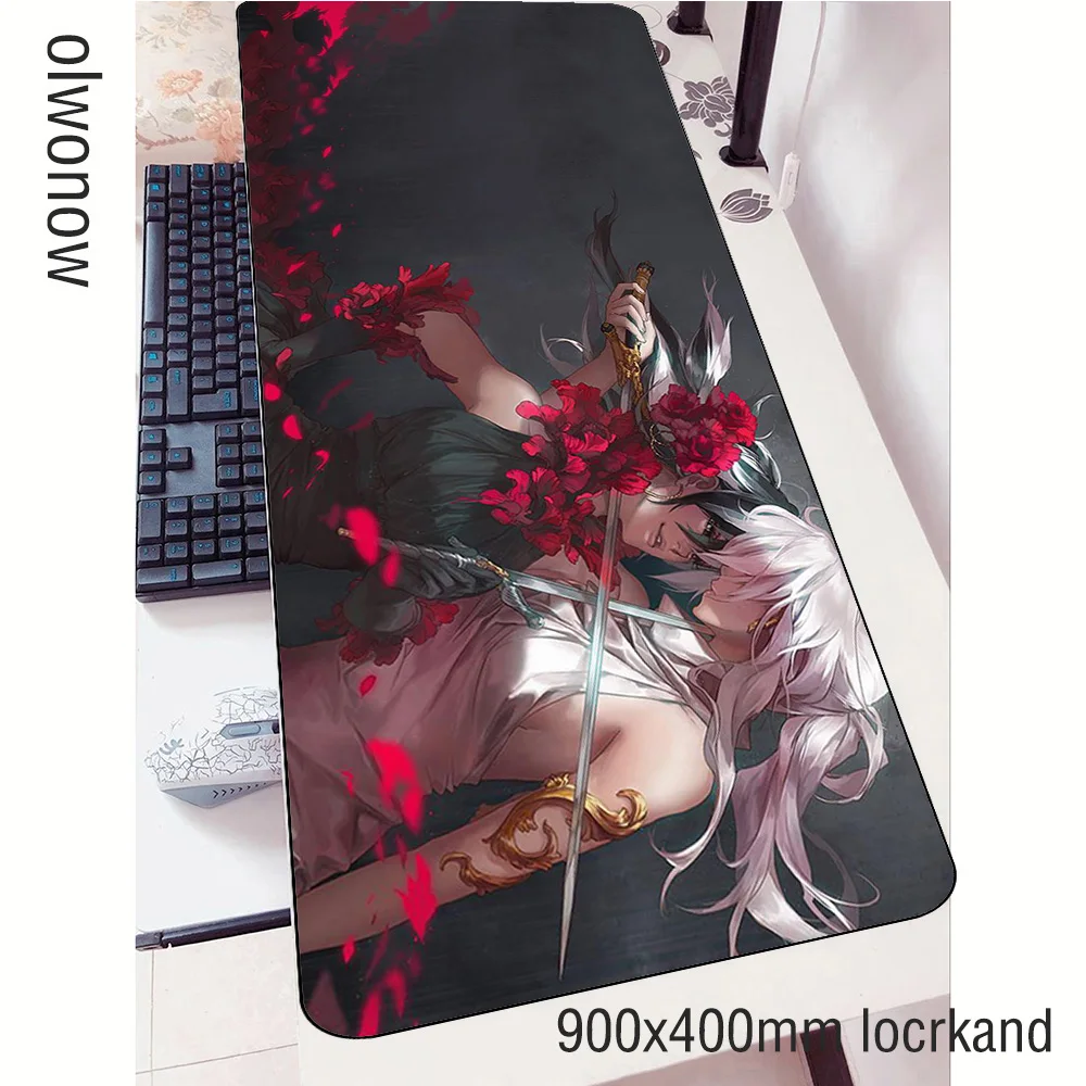 Сексуальный коврик для мыши 900x400x3 мм игровой с HD рисунком большой геймер