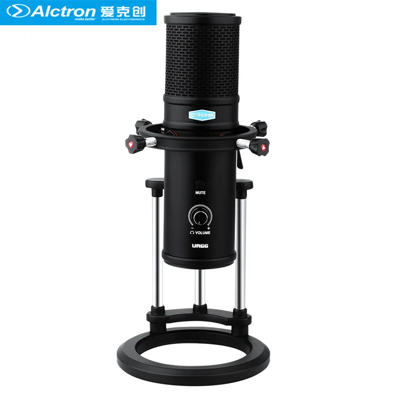 USB микрофон Alctron UR66 оснащен 3 капсулами для захвата звука более ярким и