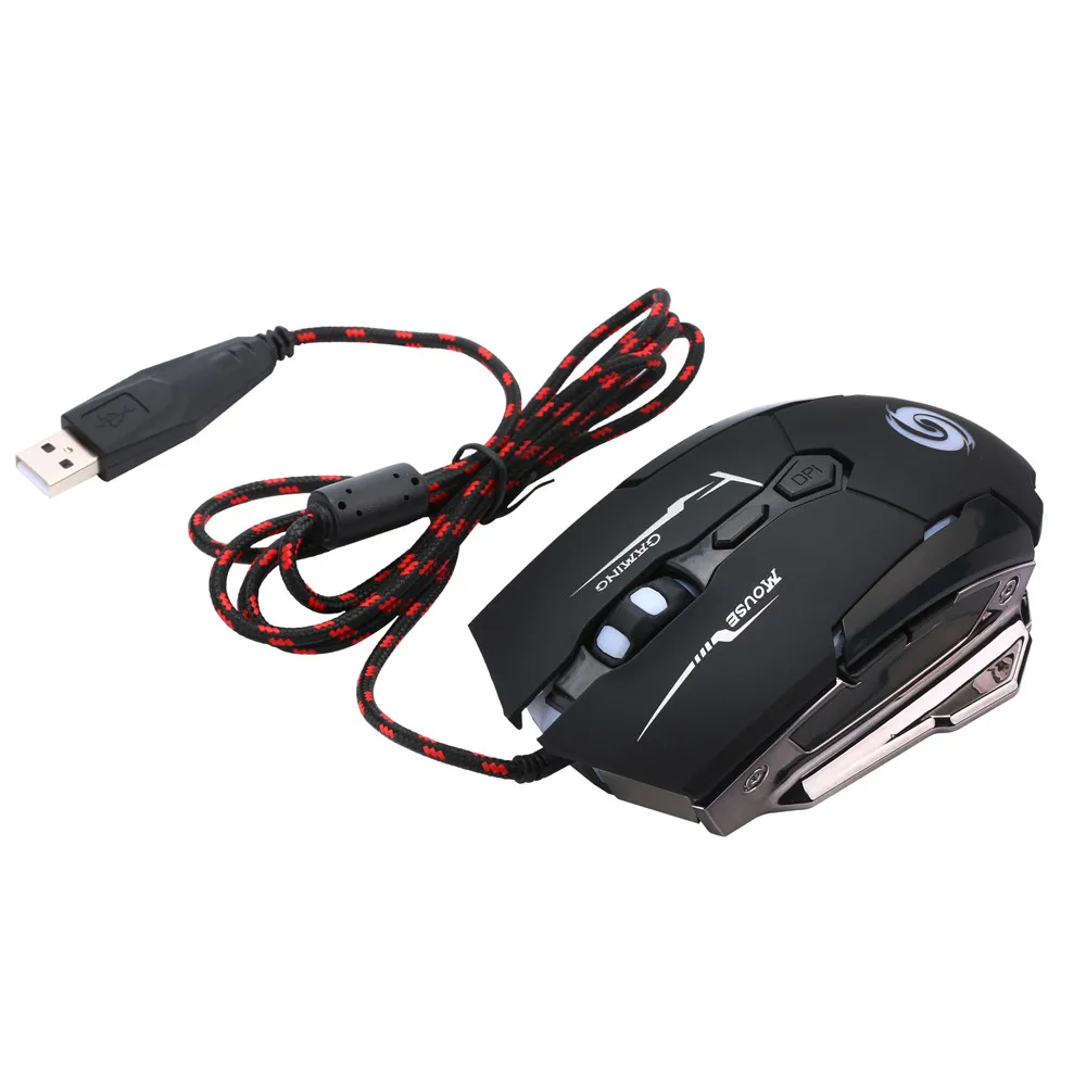 Cool Gaming Mouse 4000DPI LED Laser 7 Buttons USB Wired Pro for PC Laptop Computer | Компьютеры и офис