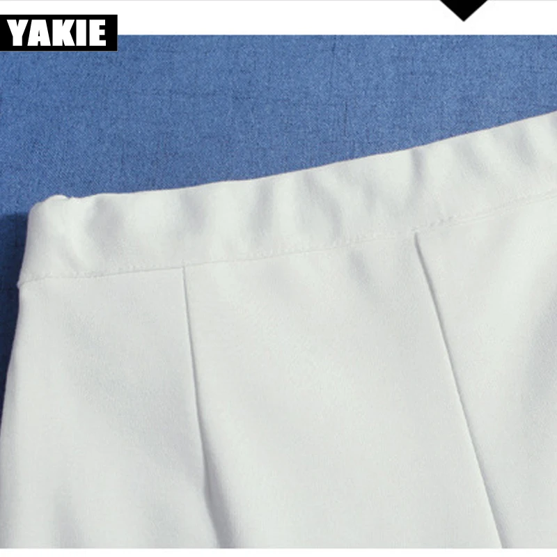 Модные женские брюки YAKIE 2017 удобные широкие с эластичной талией повседневные