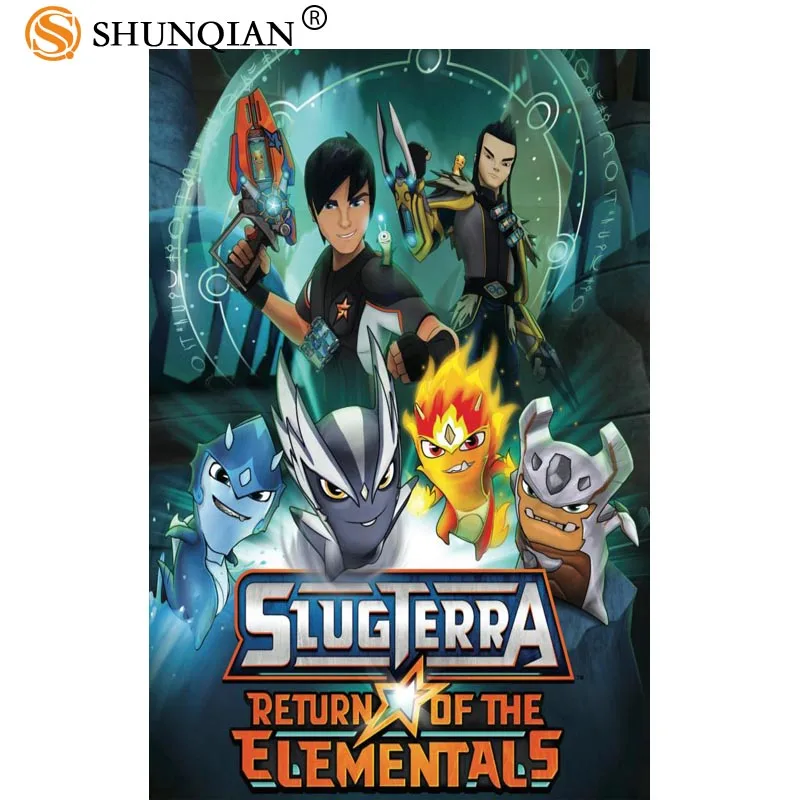 Художественный плакат на холсте Slugterra или заказ мультяшная картина для декора