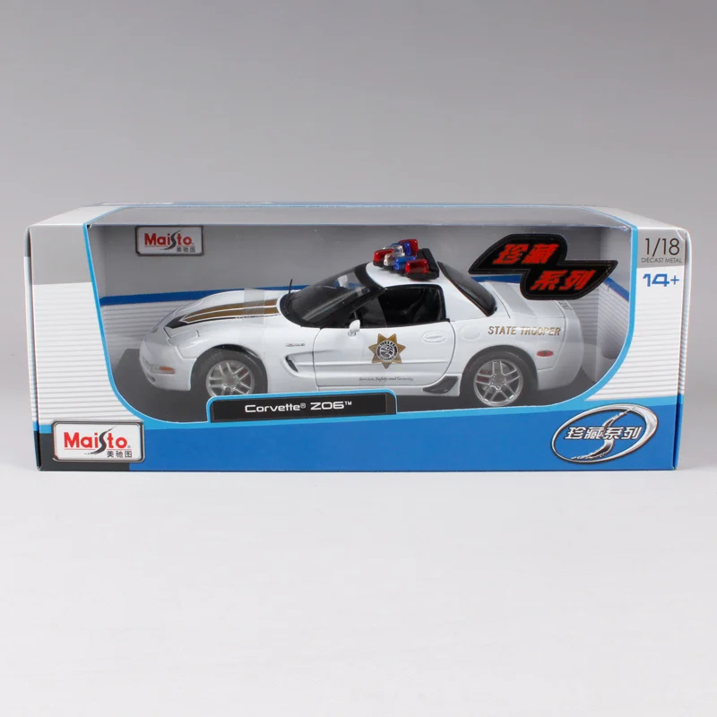Белый автомобиль Maisto 1:18 corvette z06 литой под давлением драгоценный модель для сбора