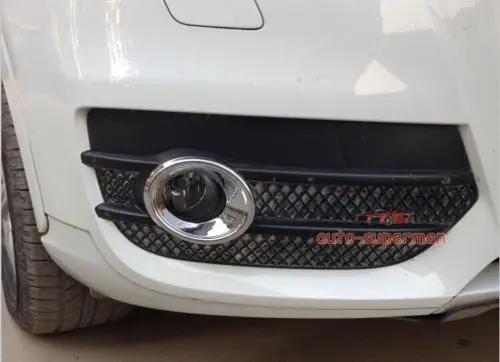 Для AUDI Q3 2012 2013 2014 хромированный передний бампер противотумансветильник фары