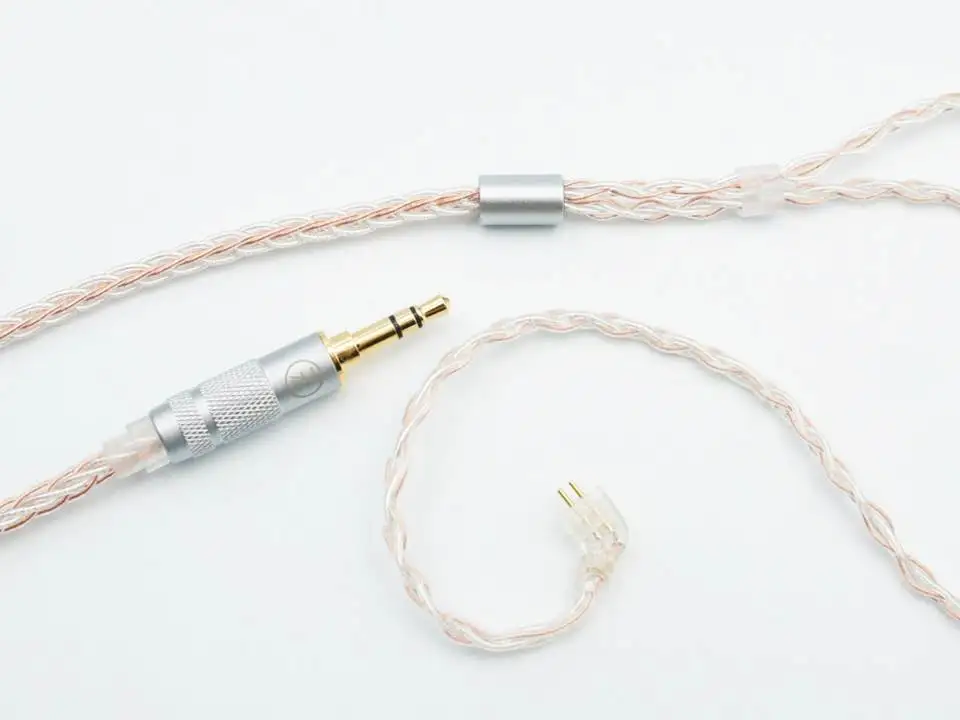 TFZ TC 3 2Pin 0 78 мм 8 делений медный и посеребренный кабель смешанный плетеный HiFi для