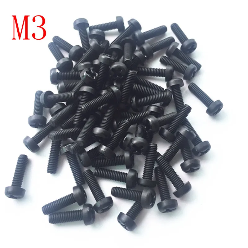 Пластиковые нейлоновые крестовые Винты M3 с круглой головкой 1000 шт. | Обустройство