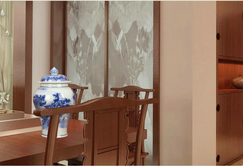 Синий и белый китайский керамический имбирный кувшин ваза антикварные