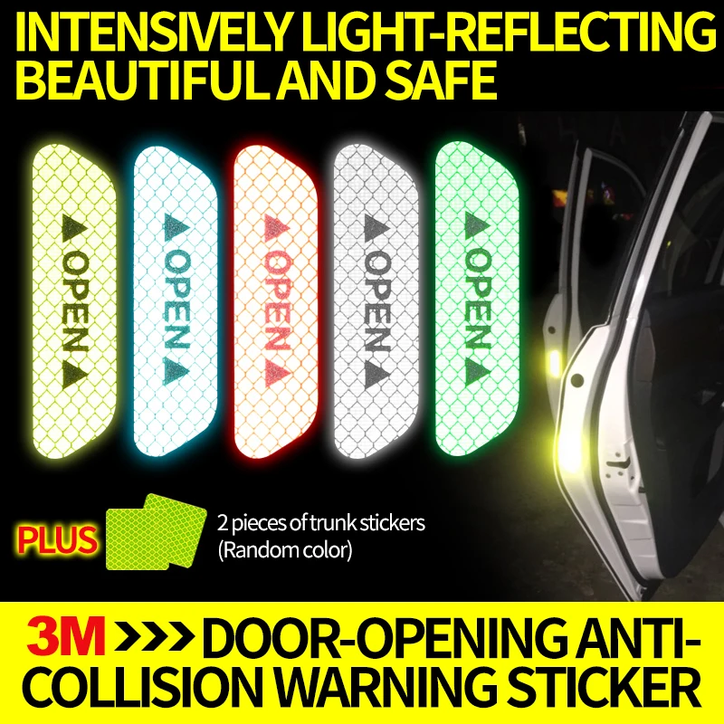 3M Авто открывание двери безопасный светоотражающий стикер предупреждение анти