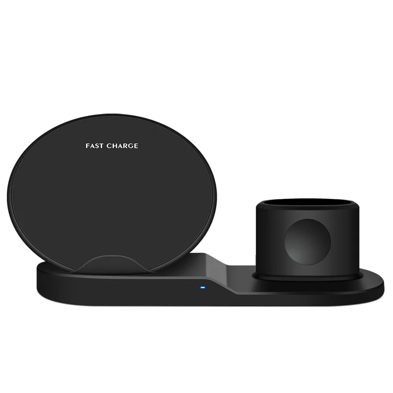 3 в 1 Быстрая Зарядка Qi Беспроводное зарядное устройство для Apple watch 2 Airpods iPhone XS Max XR