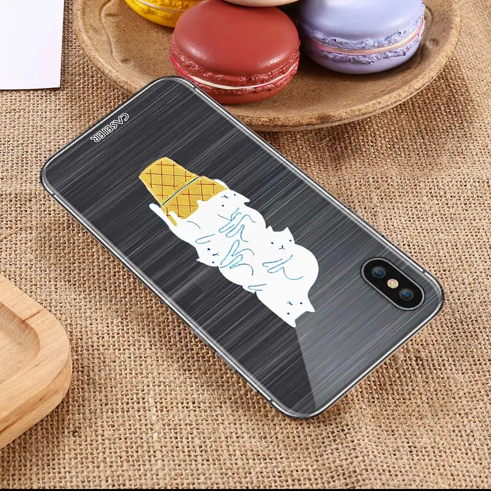 CASEIER Clear Soft TPU Case For iPhone X 7 8 6 6S Plus Silicone Japanese Style 5 5S SE Back Cover Funda Capa |