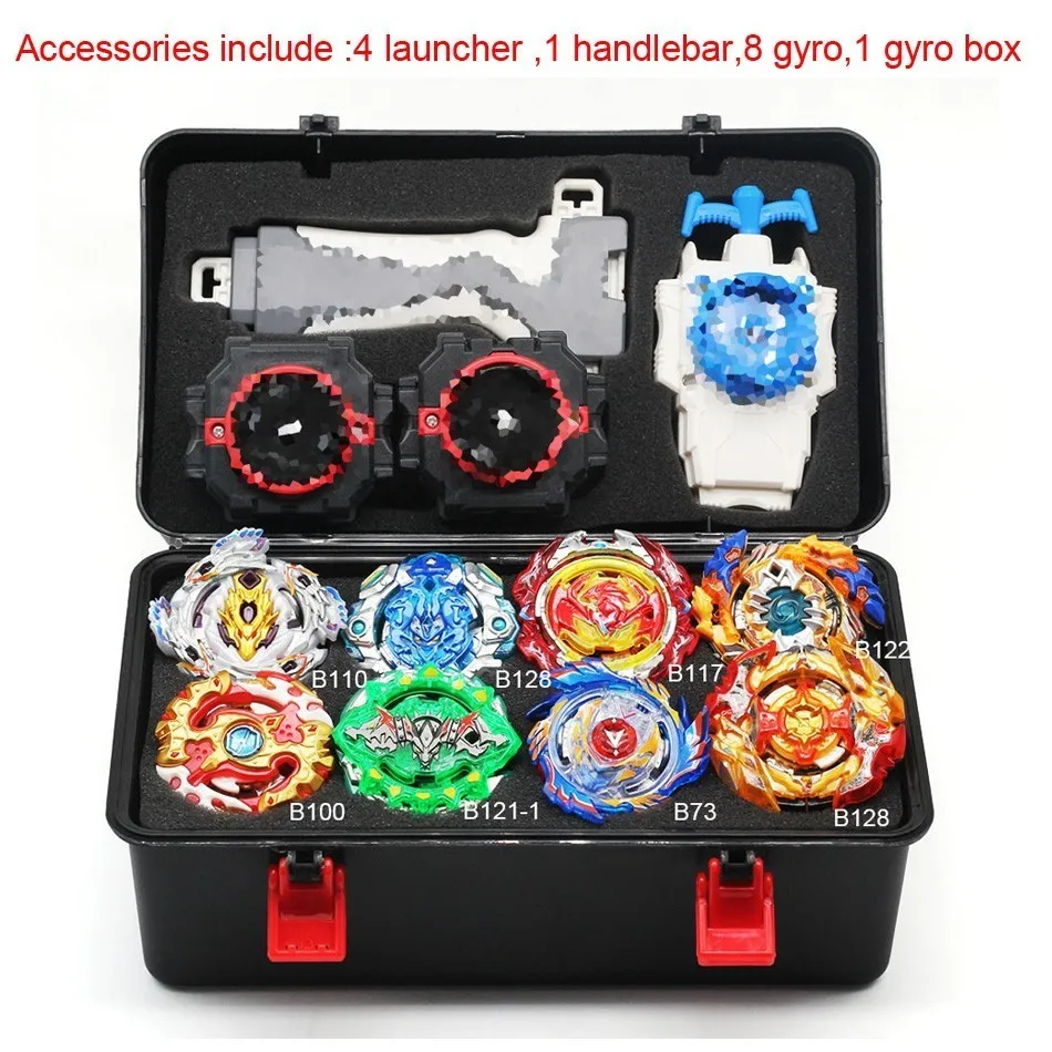5-1 Волчок Beyblade Burst B-129 B127 с пусковым устройством Bayblade Bey Blade металл пластик Fusion 4d Подарочные игрушки для детей - Цвет: 5-1