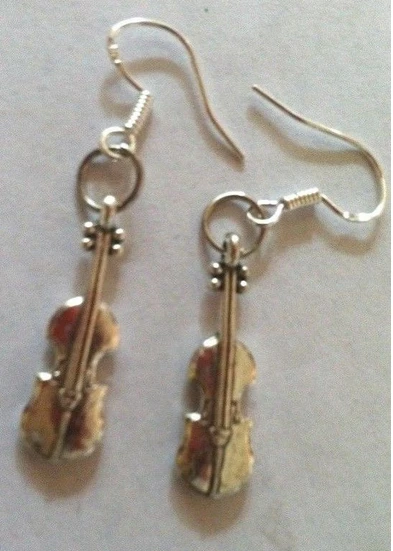 50 пар подвесок из серебра 925 пробы для скрипки и баса|earings rings|earrings onyxearrings new |