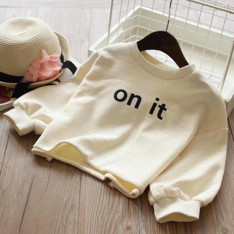 Mihkalev kids sweatshirt for girl autumn clothing outfits 2018 leisure litter girls clothes children long sleeve tops | Детская одежда