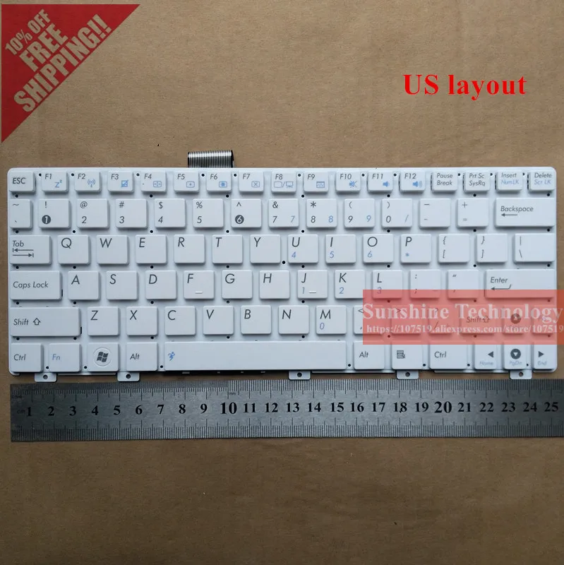 

New laptop keyboard for ASUS EPC 1015 1015B 1015BX 1015PW 1015CX 1015PD 1011 US/Thailand layout