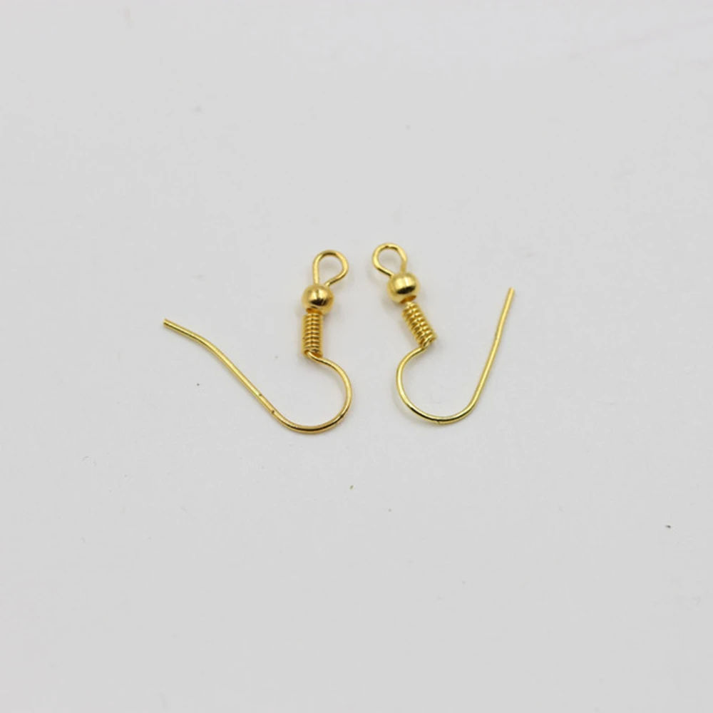 Крючок для ушей золотистый/серебристый/никелевый 50 шт.|jewelry findings|silver toneear hook |