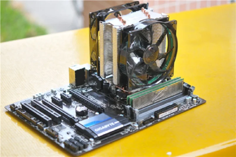 Pccooler X4 4 Heatpipe кулер для процессора 12 см светодиодный 4-контактный вентилятор для Intel 115X2011 AMD AM4 радиатор охлаждения процессора 120 мм тихий вентилятор для ПК