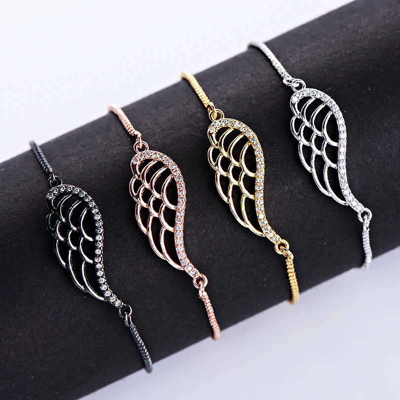 Прозрачные микрозакрепки Pipitree кубический цирконий полые перо крыло шармы