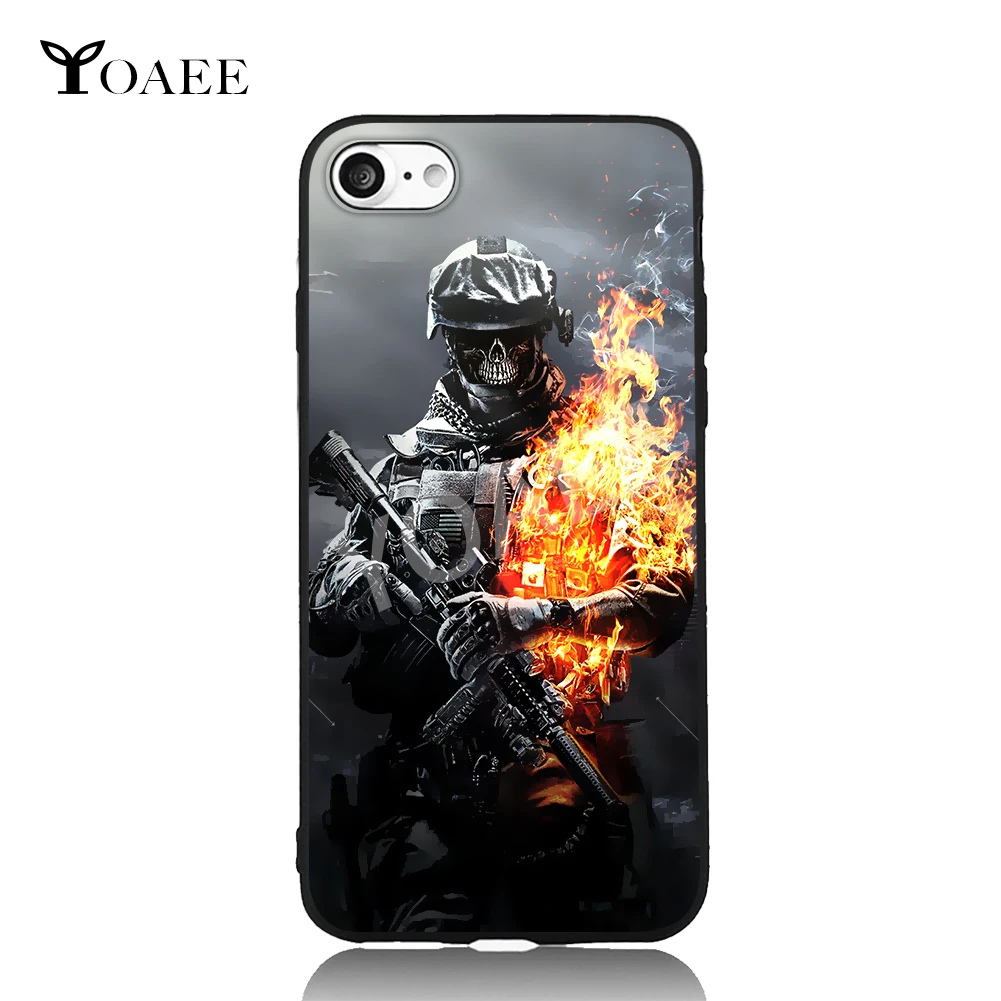Love of Skull and Girl Fun Art For iPhone 6 6s 7 Plus Case TPU Phone Cases Cover Mobile Protection Decor Gift | Мобильные телефоны