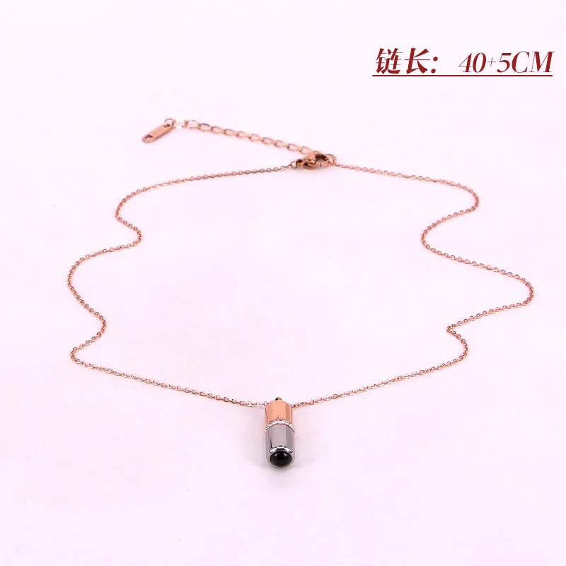 Stainless Steel 100 languages Heart I love you Projection Capsule Pendant Necklace Fashion Women Jewelry Valentine's day Gift |