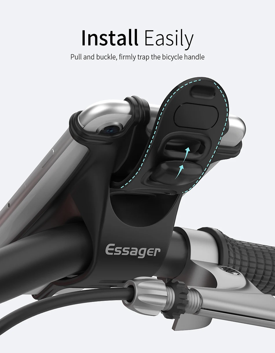 Держатель для телефона Essager на велосипед, мотоцикл, для Xiaomi, samsung, поддержка мобильных телефонов, смартфон, мото, держатель для телефона, подставка, велосипедный руль