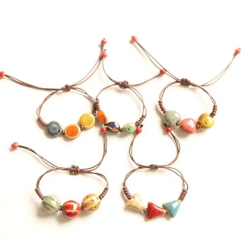 G. YCX ручной работы этническое керамическое ожерелье фарфоровый кулон