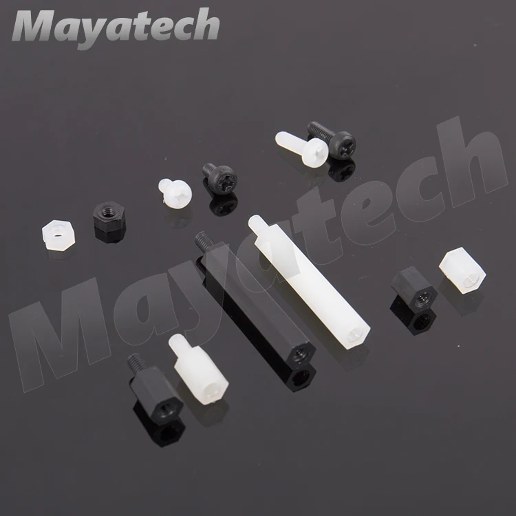 10 шт. M3 нейлоновая гайка m3 * 6/m3*10 + 6 винтовая изоляционная многоосная