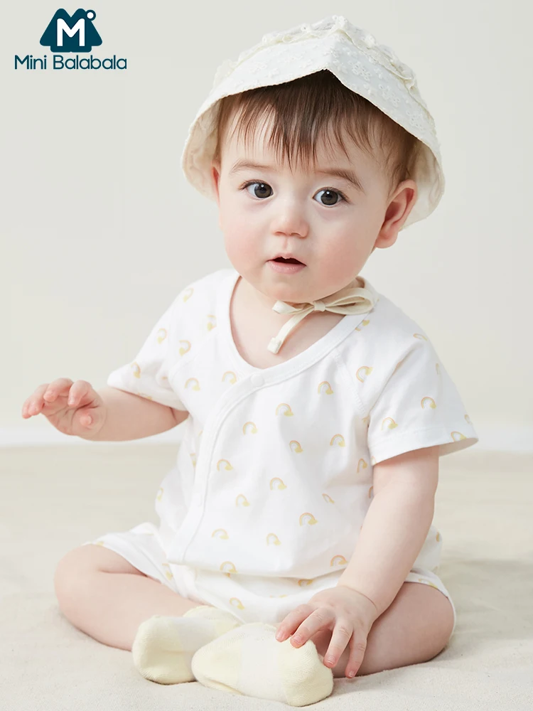 Мини комбинезон balabalaBaby Летний для новорожденных одежда маленьких девочек и