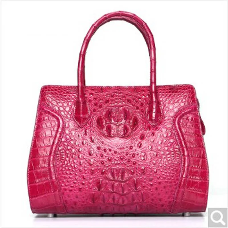 

luodungongniu new women handbag red fashon crocodile skin women bag handbag