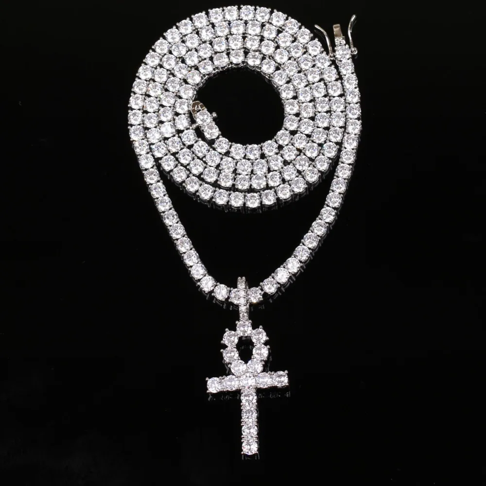 Латунные кулоны с фианитами в форме креста фианитом для мужчин и женщин