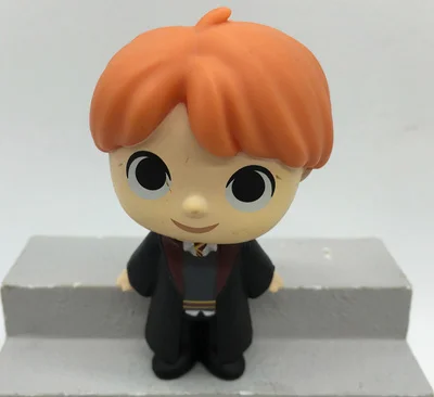 Funko Mystery Minis: Гарри Поттер-Добби, Рон, Лорд Волдеморт, рубеус один тайна фигурка свободная игрушка без коробки - Цвет: Серый