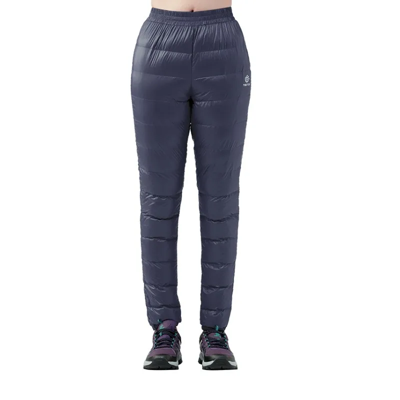 Зимние женские лыжные легкие брюки на утином пуху уличные спортивные походные