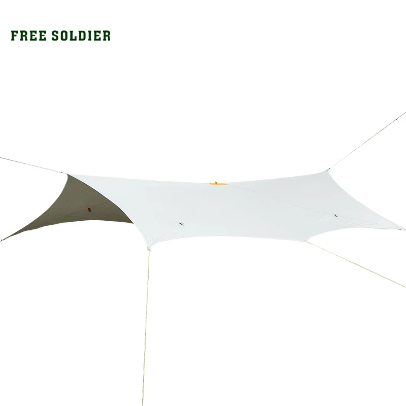 FREE SOLDIER outdoor sports tactical awning shelter sunshade for camping travelling hiking folding PU waterproof