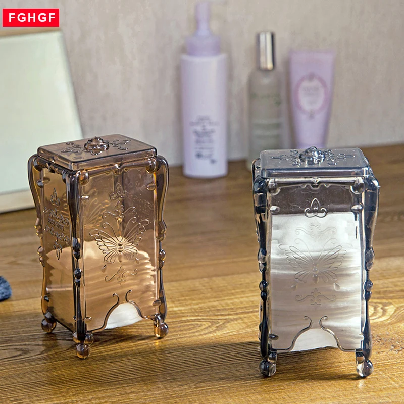 НОВЫЙ Q Tip держатель для хранения коробка прозрачный ватные палочки палка