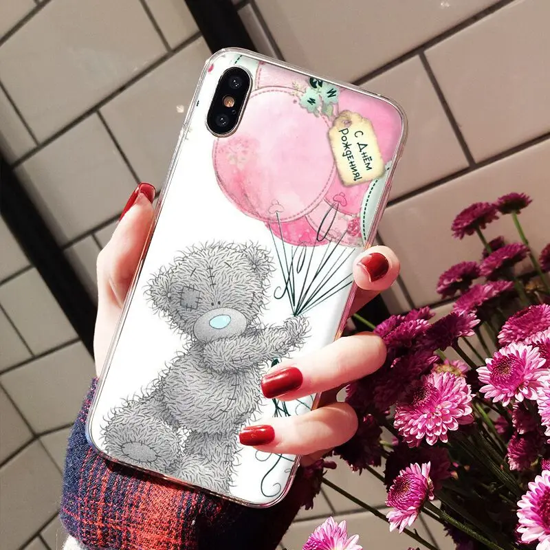 A3 Babaite Tatty Teddy Bear Me To You Мягкий силиконовый прозрачный чехол для телефона для iPhone X XS MAX 6 6s 7 7plus 8 8Plus 5 5S SE XR - Цвет: A3
