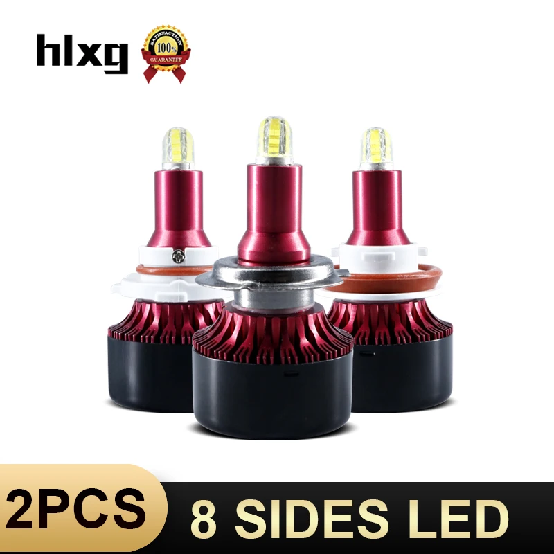 HLXG 13500LM h7 LED H1 H3 H8 H9 H11 9005 9006 880 5202 9012 лампа CSP автомобильная 12v luces led nebbia