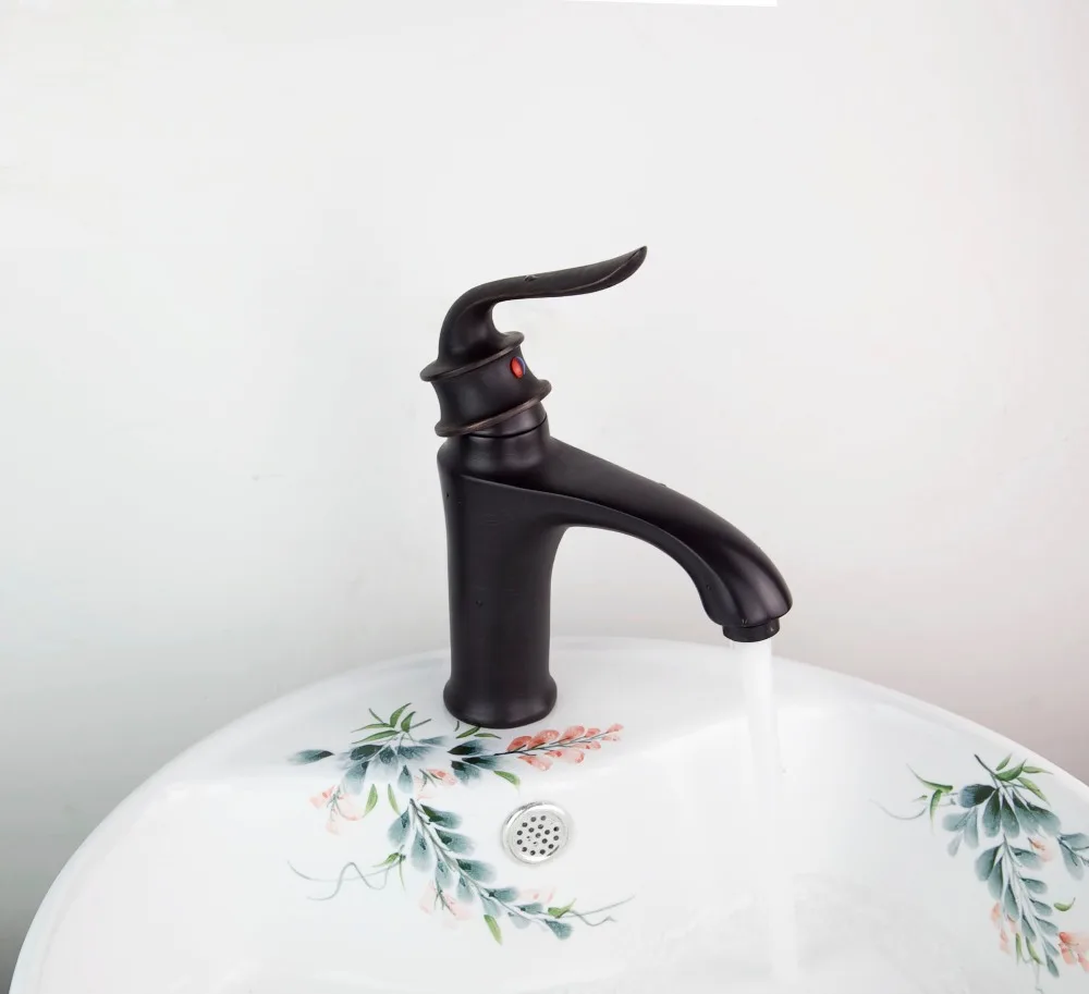 Oil rubbed bronze Deck Mounted Bathroom Basin Sink Faucet Mixer Tap Vanity Faucets 61wd|faucet tap|faucet hosefaucet bidet |