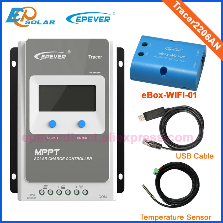 EPEVER MPPT Tracer2206AN контроллер солнечной батареи зарядное устройство 20a 20 Ампер EP серия