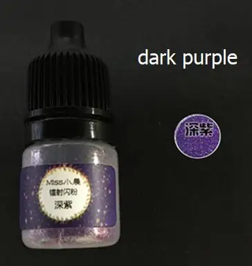 dark purple Блестящий лазерный порошок, сделай сам, полимерный наполнитель для изготовления украшений, кабошоны, украшение для ногтей, блестящая Галактическая звезда, наполнители для рукоделия - Цвет: dark purple