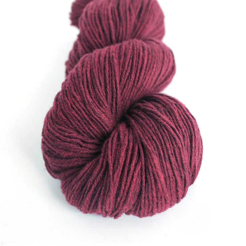 09 Maroon Пряжа лотоса, тибетское облако, камвольная пряжа, натуральный тибетский Як, ручная вязка, цветная, сделай сам, вязание крючком - Цвет: 09 Maroon