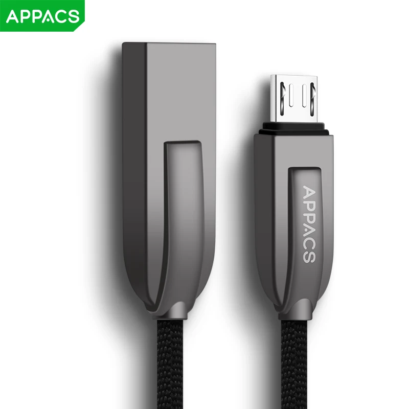 Кабель Micro USB APPACS 2.4A для быстрой зарядки ЗУ мобильного телефона кабель