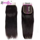 Upretty волос 5x5 кружева заказ с сеткой с детскими волосами бразильские прямые волосы застежка волосы Remy человеческие волосы швейцарский кружевной топ закрытия