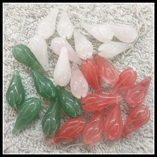 5 шт./партия подвески с натуральным камнем бутон цветами алебастр для уникального