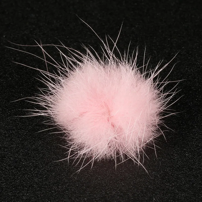 Pink Лазурная красота, 1 шт., пушистый шар для ногтей, 12 цветов, выберите норковый плюшевый шар, мягкий, высококачественный, пушистый, пульсирующий шар для художественное украшение ногтей - Цвет: Pink