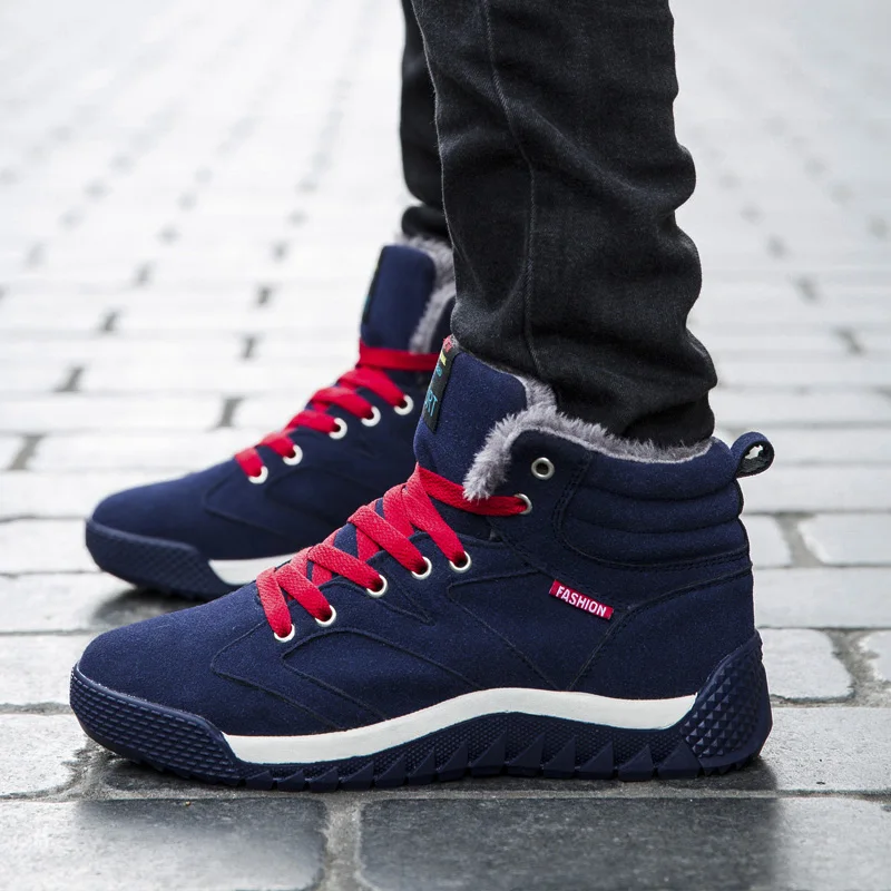 Кроссовки NORTHMARCH мужские зимние модные теплые меховые сникерсы на