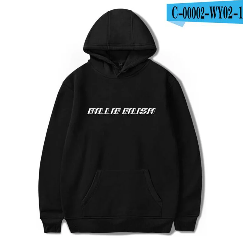 Billie Eilish с принтом женские толстовки и кофты Moletom Feminino Harajuku Хип Хоп Забавный куртка капюшоном мужской спортивный костюм - Цвет: 007