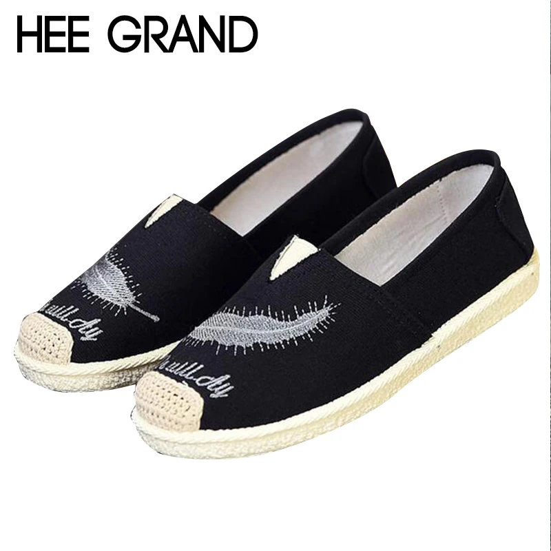 HEE GRAND/Повседневная обувь в рыбацком стиле на плоской подошве с узором из перьев