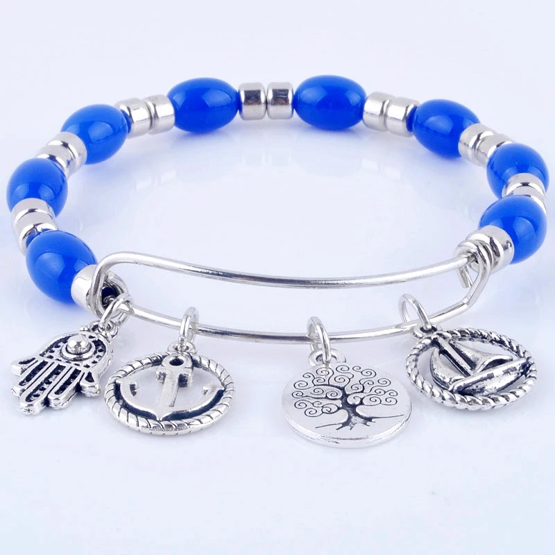 2018 расширяемый регулируемый браслет с проволочной оболочкой акриловыми