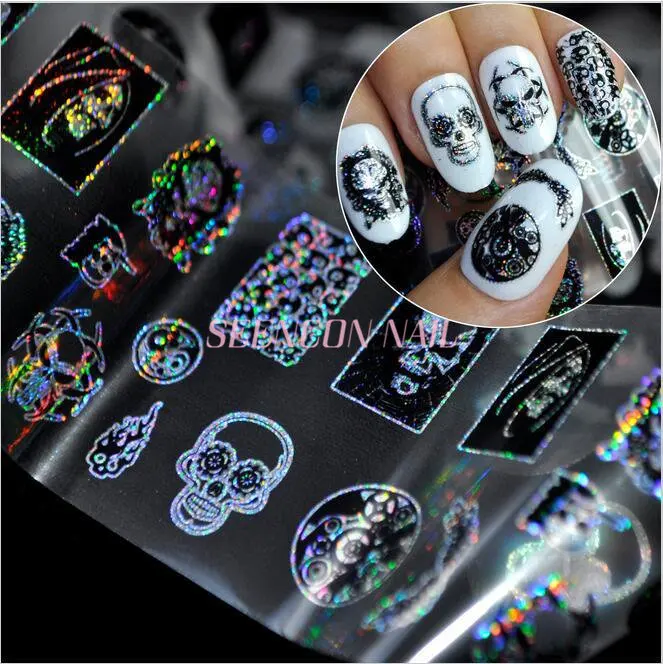 5 шт. 3D наклейки для ногтей в стиле панк|nail art decals|transfer foildesigner nail stickers |